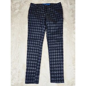 Sapphire Ink Women's Houndstooth Skinny Jeans Black Gray Size 9‎